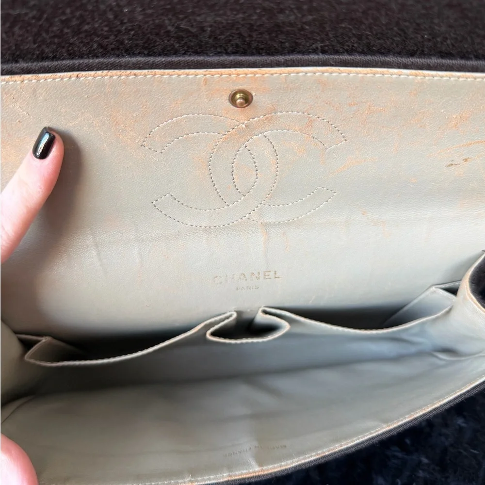 Chanel Classic Jersey Medium Double Flap Bag - Picture 15 of 16